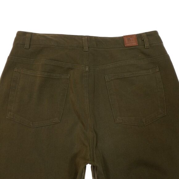 Caribbean Joe Pants Womens 10 Dark Olive Green Straight Measures 30 x 29 - Picture 6 of 10